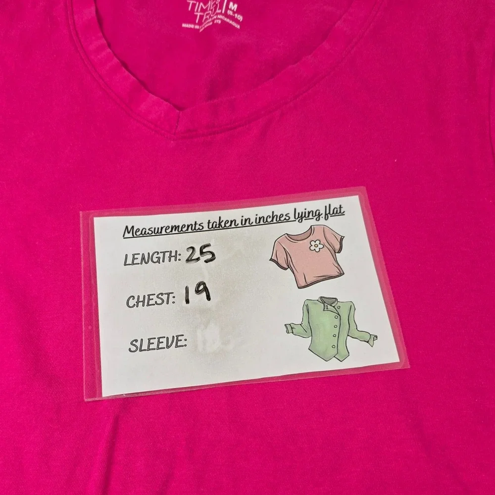 Time and Tru Christopher Banks Womens T-Shirt Bundle Short Sleeve - Pink & Green - Picture 7 of 13